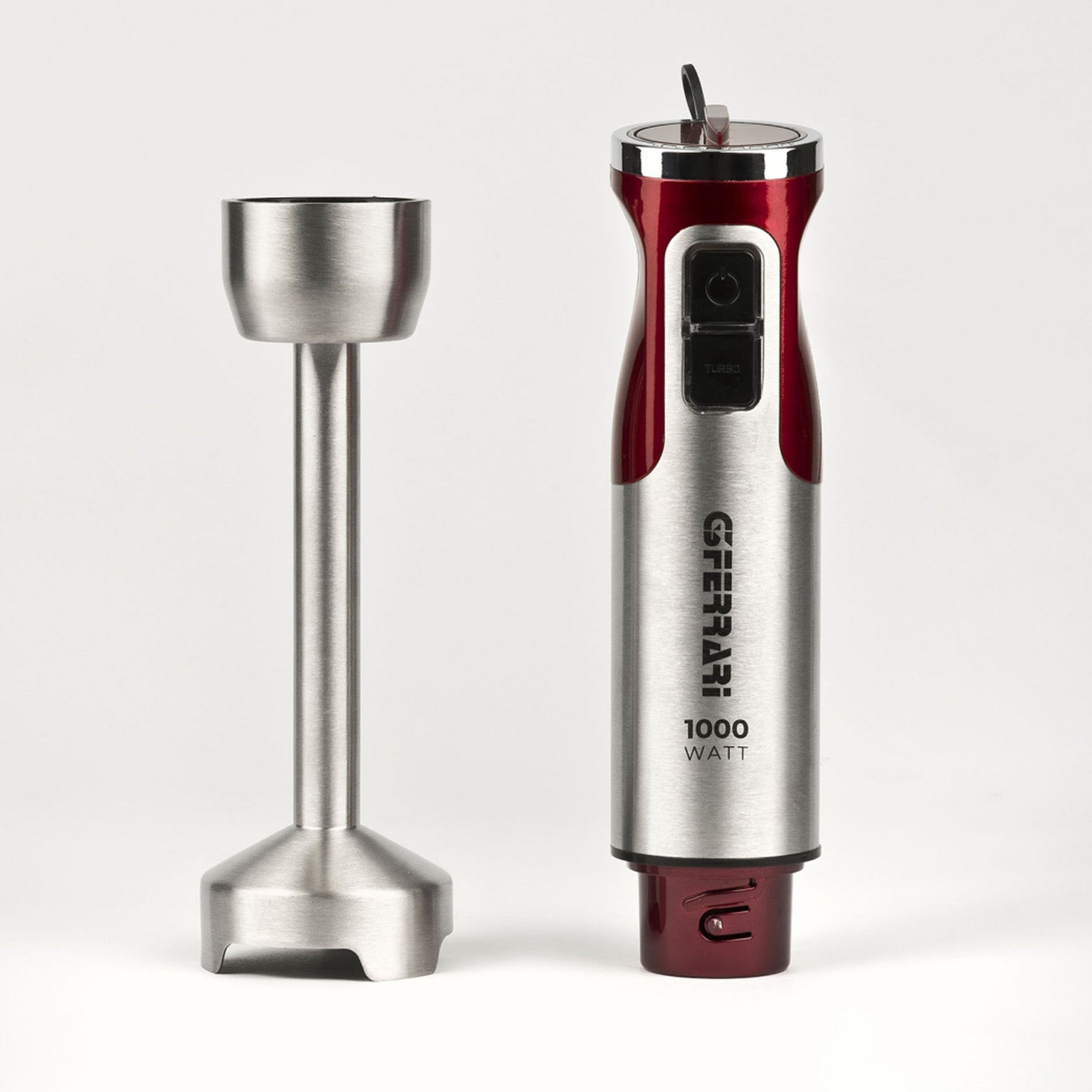 Antelao stavblender sølv/rød